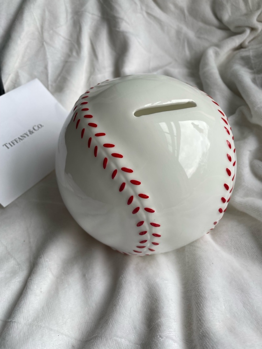Tiffany & Co. Child's Baseball Bank
